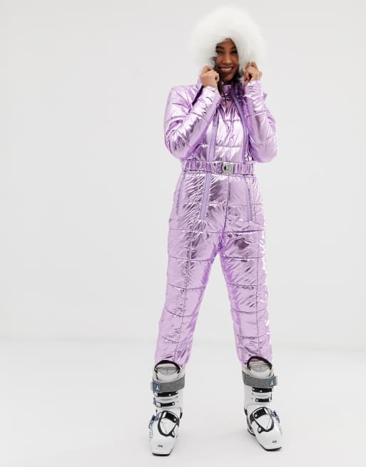 ASOS 4505 ski padded metallic ski all in one