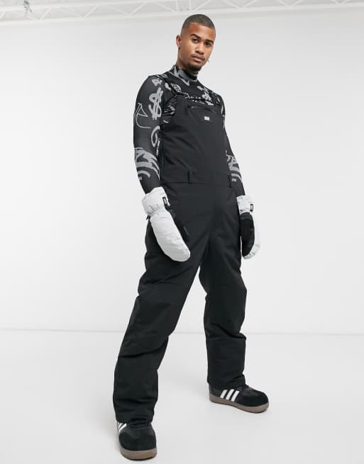 ASOS 4505 ski bib pants in black