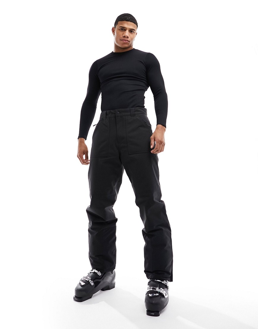 Asos Design 4505 Ski Pant With Straight Leg-black