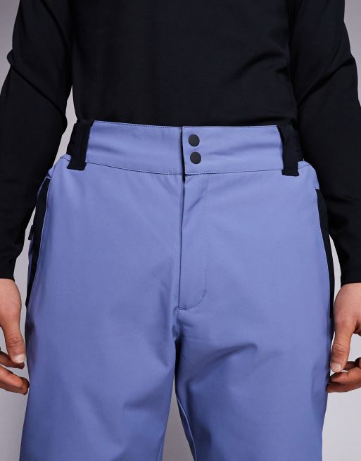 ASOS 4505 - Ski - Pantalon de ski déperlant coupe droite - Noir et bleu clair, 4 de 5