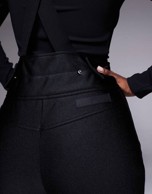 ASOS 4505 Ski - Pantaloni da sci a zampa neri lucidi morbidi e impermeabili, 2 di 5