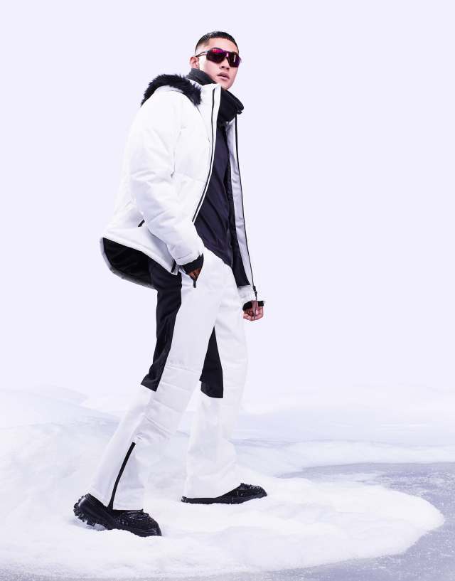 ASOS 4505 ski pants in monochrome