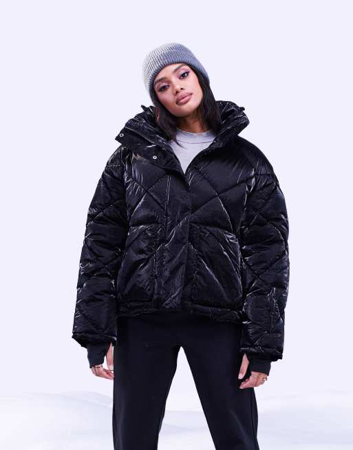 Sheeny hooded 2024 puffer jacket