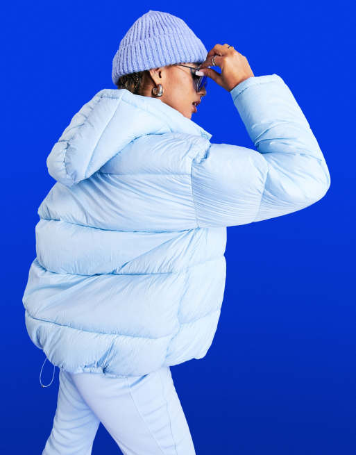 Asos blue hot sale puffer jacket