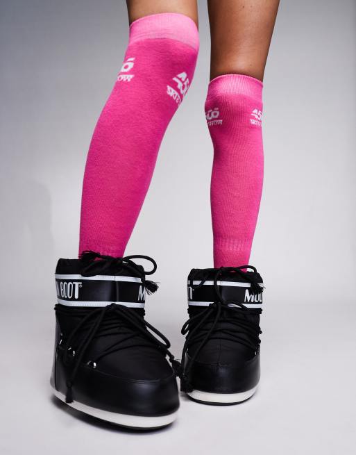 ASOS 4505 – Ski – Rosa strumpor med antibakteriell finish, 4 av 4