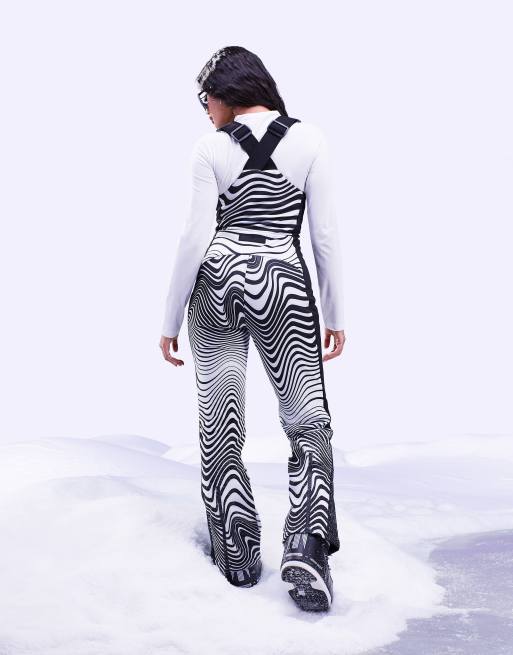 ASOS 4505 ski base layer set in mono splash print