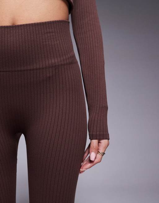 Brown thermal tights best sale