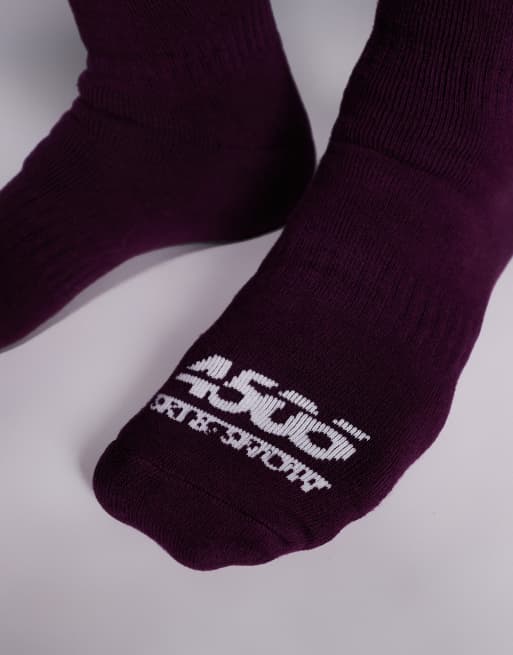 ASOS 4505 Ski – Śliwkowe termiczne skarpety narciarskie, 2 z 3