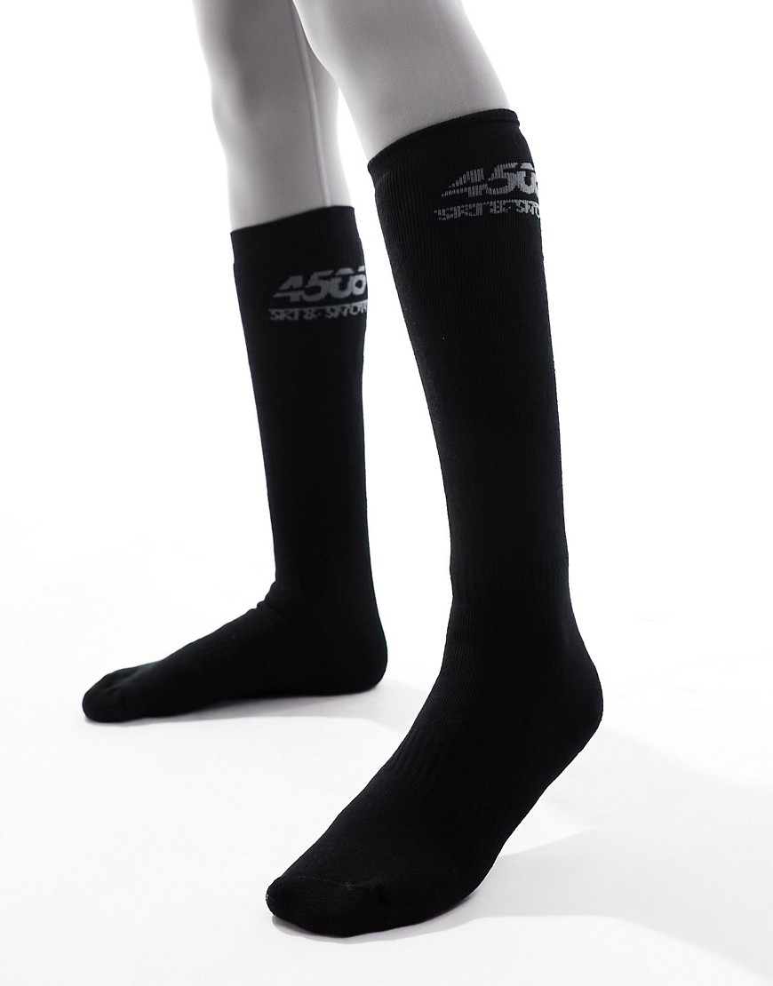 Asos Design 4505 Ski Sock In Black