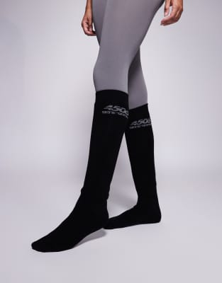 ASOS 4505 - Ski - Socken in Schwarz mit antibakteriellem Finish