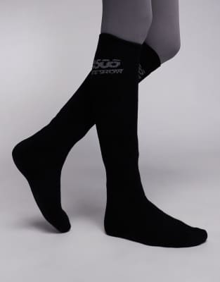 4505 Ski socks with anti bacterial finish in black