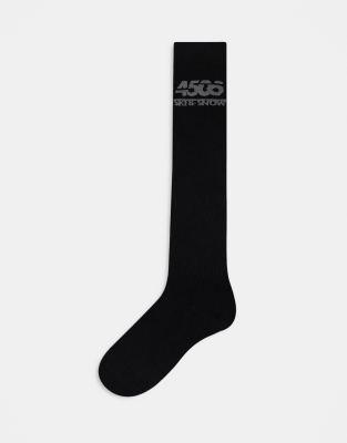 4505 Ski socks with anti bacterial finish in black