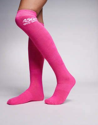 4505 Ski socks with anti bacterial finish in pink