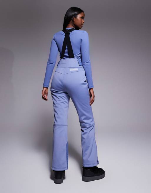 ASOS 4505 Ski soft shell water repellent kick flare ski pants in chalk blue