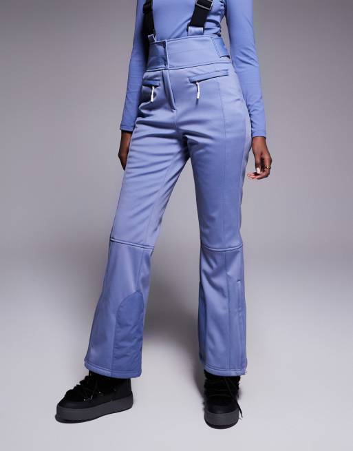 ASOS 4505 Ski soft shell water repellent kick flare ski pants in chalk blue