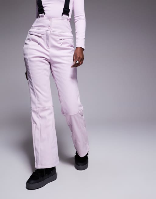 ASOS 4505 Ski soft shell water repellent kick flare ski pants in pink
