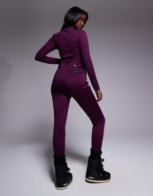Asos 4505 Ski & Snow Asos 4505 Ski Soft Shell Water Repellent Skinny Ski Pants In Purple