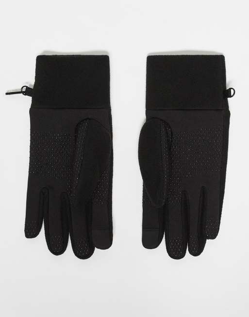 ASOS 4505 - Ski - Sorte termohandsker med touch screen-funktion i fleece, 3 af 3