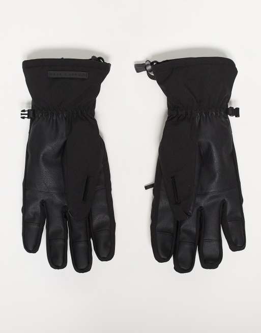 ASOS 4505 - Ski - Sorte vandafvisende skihandsker med liftlomme og panel til aftørring af skibriller, 3 af 3