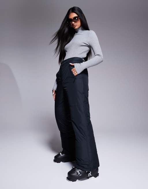 ASOS 4505 Ski straight leg water repellent ski trouser in black