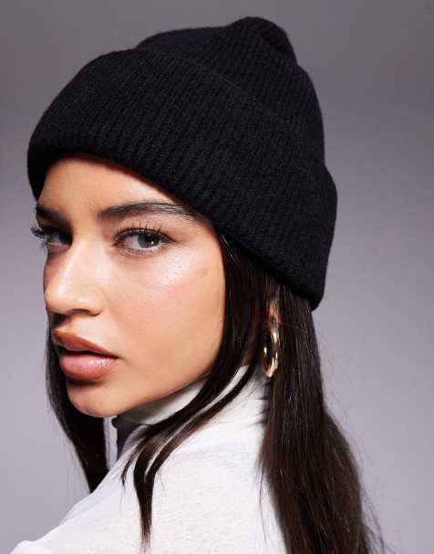 ASOS 4505 – Ski-Strickmütze in Schwarz - view 1