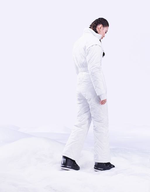 ASOS 4505 ski suit in iridescent shine with detachable sleeves