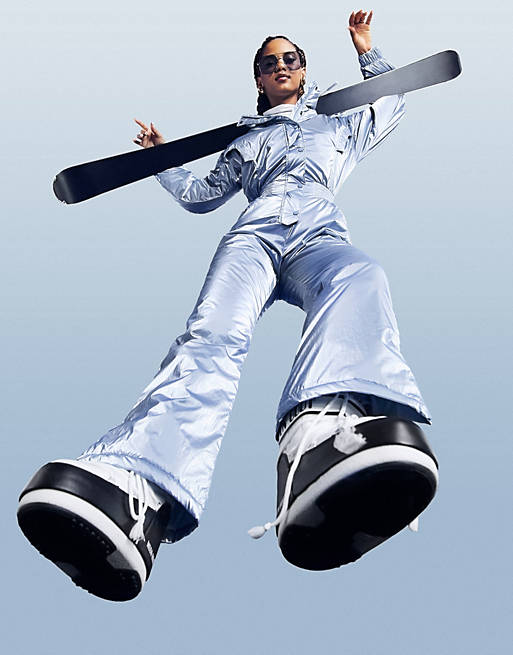 Women ski suit with flare leg 