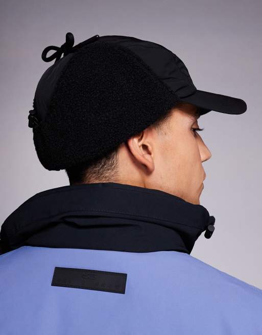 ASOS 4505 – Ski – Svart öronlappsmössa i fleece, 3 av 3