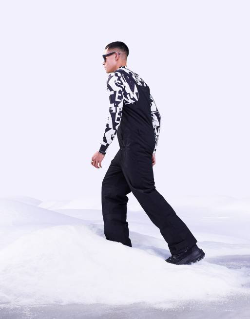 ASOS 4505 – Ski – Svarta skidhängselbyxor