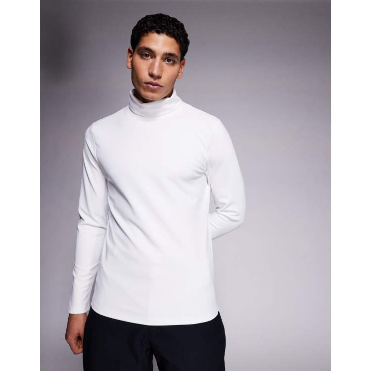 ASOS 4505 Ski thermal fleece lined sweat wicking base layer turtle