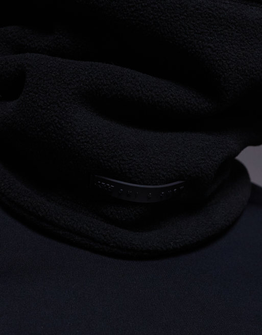 ASOS 4505 - Ski - Thermische fleece col in zwart, 2 van 3