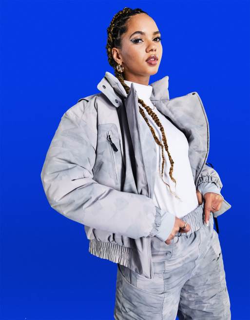 ASOS 4505 ski washed print zip through jacket ASOS