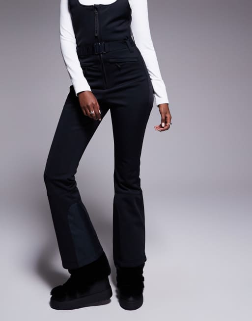 ASOS 4505 – Ski – Wasserabweisende Softshell-Latz-Skihose in Schwarz mit Gürtel, 5 von 5