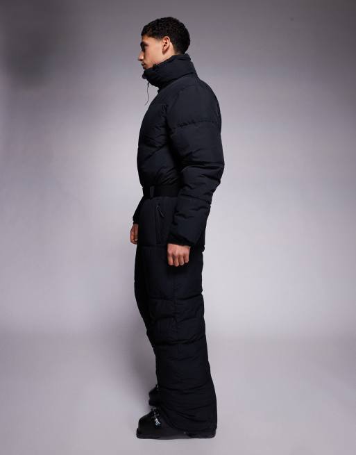 ASOS 4505 – Ski – Wasserabweisender, isolierter Skianzug in Schwarz mit Steppmuster, 3 von 5