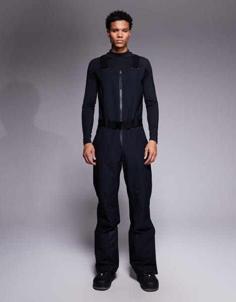 ASOS 4505 Ski water repellent insulated bib overalls in black - view 1