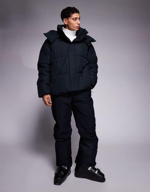 ASOS 4505 Ski water repellent insulated puffer coat in black, 2 of 5