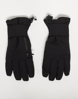 Asos 4505 Ski & Snow Asos 4505 Ski Water Repellent Ski Glove With Goggle Wipe And Pass Pocket In Black