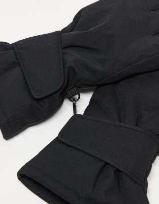 Asos 4505 Ski & Snow Asos 4505 Ski Water Repellent Ski Glove With Goggle Wipe In Black