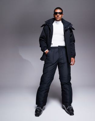 Asos Design 4505 Ski Water Repellent Ski Pants With Straight Leg In Black