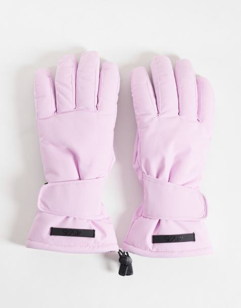 ASOS 4505 skidhandskar, fodrade och vattenavvisande, i bubblegum - view 1