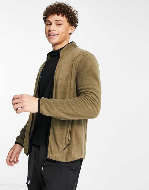 ASOS 4505 – Skidjacka i fleece med dragkedja