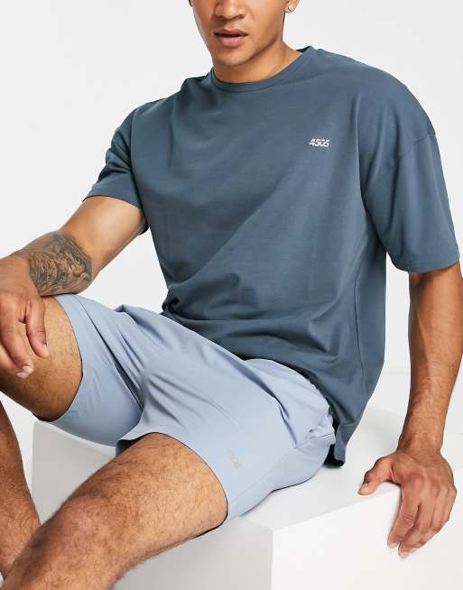  ASOS 4505 – Skiffergrå t-shirt för träning i oversize