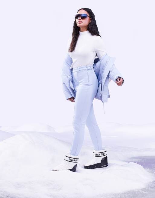 ASOS 4505 Tall Ski Skinny Ski Pants With Stirrup in White