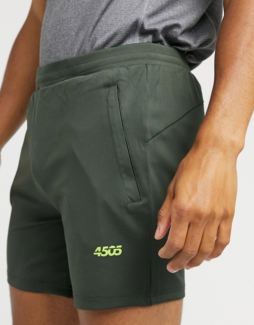 ASOS 4505 skinny training shorts in khaki