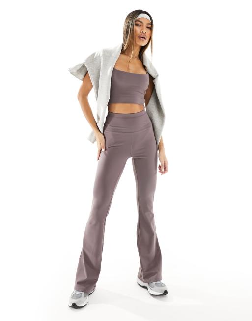 ASOS 4505 soft touch activewear set in rosy brown