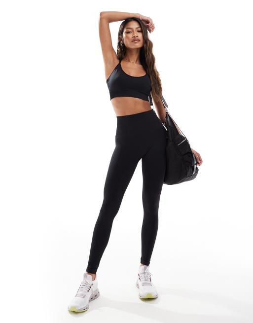 Plain black sports leggings hotsell