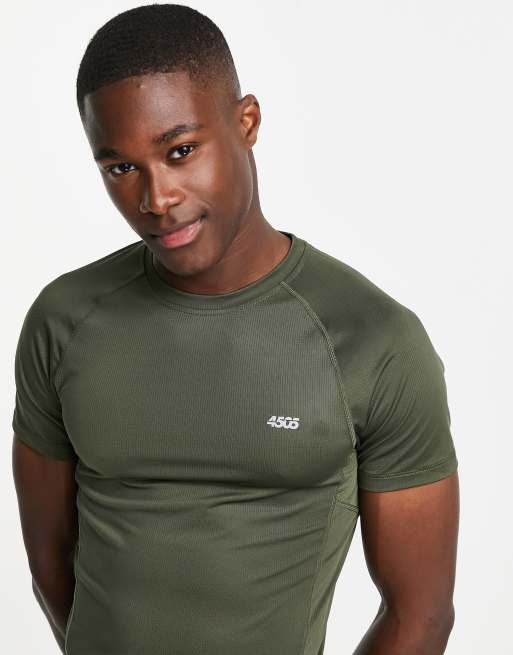 ASOS 4505 – Snabbtorkande tränings-t-shirt i kroppsnära passform med logga , 3 av 4