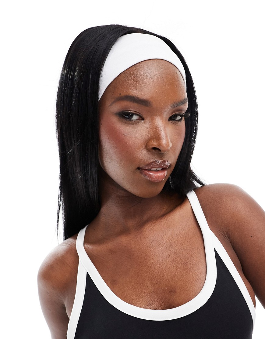 ASOS 4505 soft touch pilates headband in white
