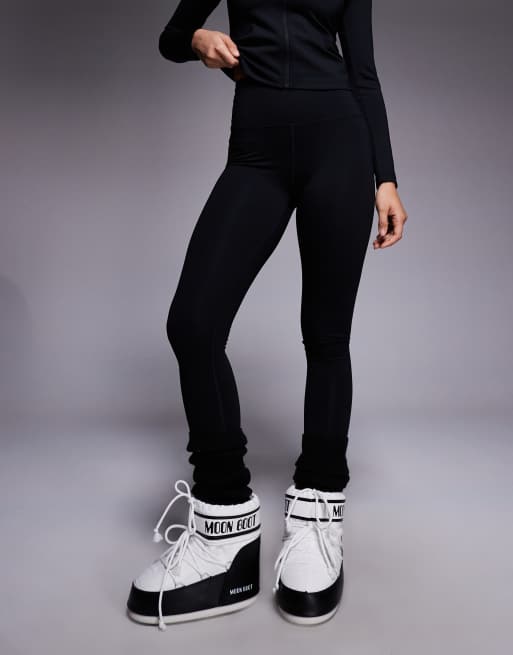 ASOS 4505 - Sorte basis-skileggings med fleece-ryg og termisk behandling, 2 af 5