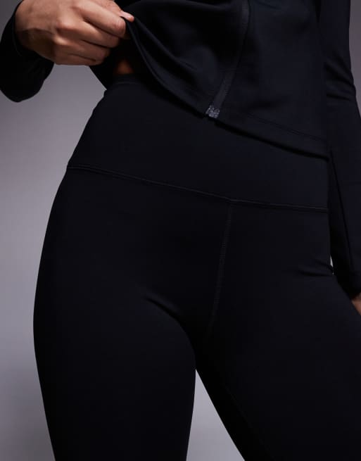 ASOS 4505 - Sorte basis-skileggings med fleece-ryg og termisk behandling, 3 af 5